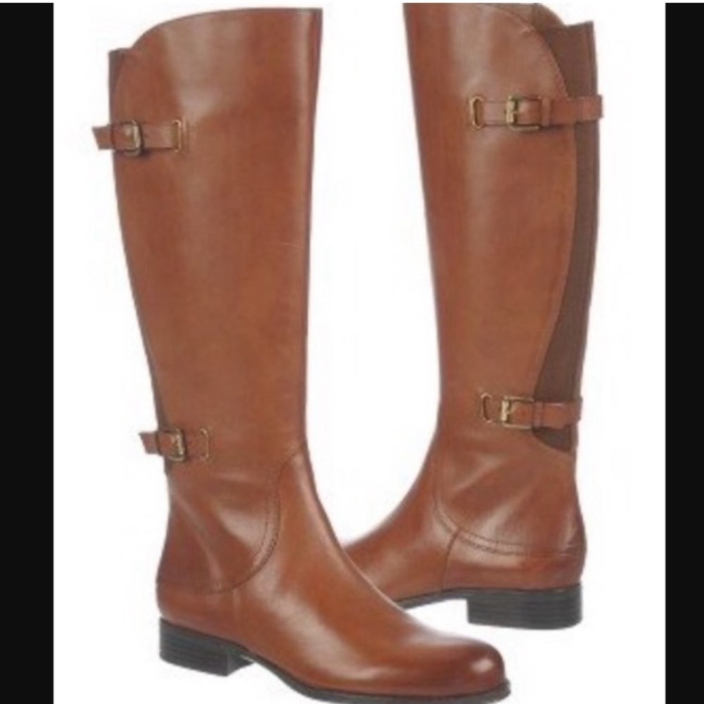 Naturalizer Jamison Wide Calf Leather Boots (size 10) gently used indoor only